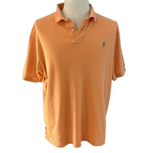 Polo Ralph Lauren Polo Shirt Mens XL Peach Orange